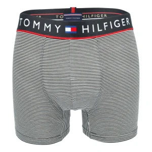 Bokserki męskie majtki szare w białe paski TOMMY HILFIGER B25