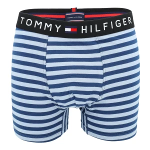 Bokserki męskie majtki niebieskie paski TOMMY HILFIGER B27