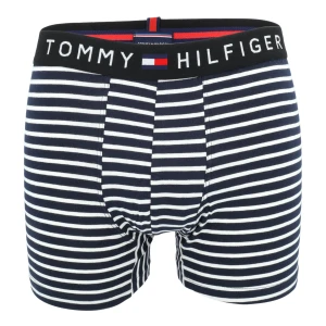 Bokserki męskie majtki granatowe w białe paski TOMMY HILFIGER B29