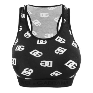 Top damski stanik sportowy czarny DOLCE&GABBANA T1