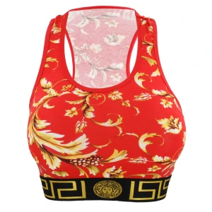Top damski stanik sportowy czerwony VERSACE T3