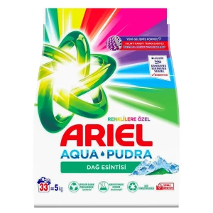 Ariel Aqua Puder Mountain Spring - Proszek do Prania Koloru - 5kg