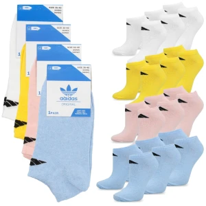 Skarpetki krótkie skarpety damskie ADIDAS kolorowe 12-pak rozmiar 36-40