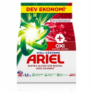 Ariel Ultra Oxi Ekstra Higiena - Proszek do Prania Białego  - 5,5kg