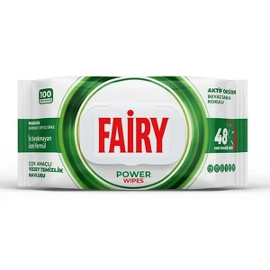 Nawilżane Chusteczki do Czyszczenia Powierzchni Fairy Power Wipes 100 sztuk