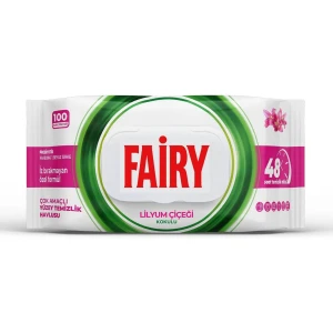 Nawilżane Chusteczki do Czyszczenia Powierzchni Fairy Lilia 100 sztuk