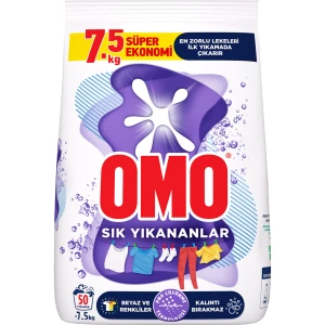 Proszek do Prania Białego i Koloru Uniwersalny OMO Active 7,5 kg