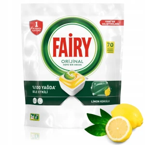 Fairy Original All in One Lemon - Kapsułki do zmywarki - 70 sztuk