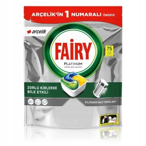 Fairy Platinum All in One Lemon - Kapsułki do Zmywarki - 75 Sztuk