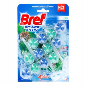 Bref Power Aktiv Pine - Zawieszki do WC - 3 x 50g