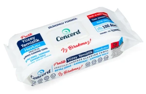 Concord - Chusteczki Nawilżane do Czyszczenia Powierzchni z Wybielaczem - 100 Sztuk