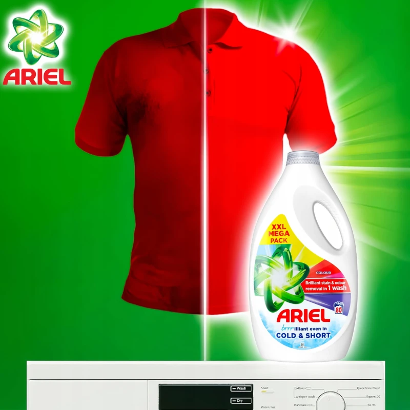 ariel, żel do prania ariel, ariel cold wash, żel do prania koloru