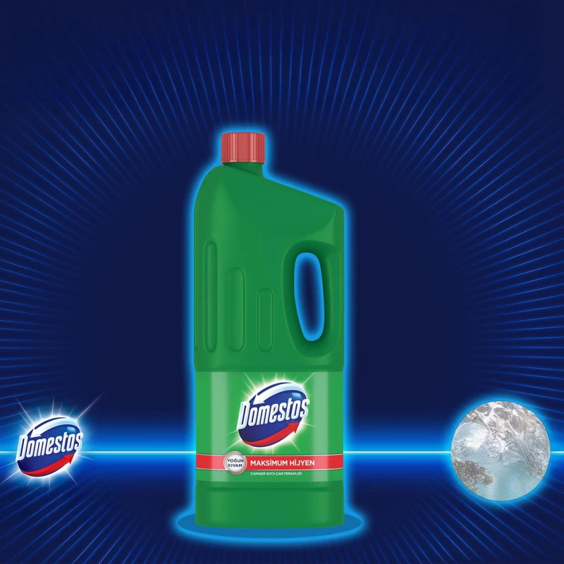domestos, płyn do wc, płyn do toalet, płyn do dezynfekcji, domesto zielony