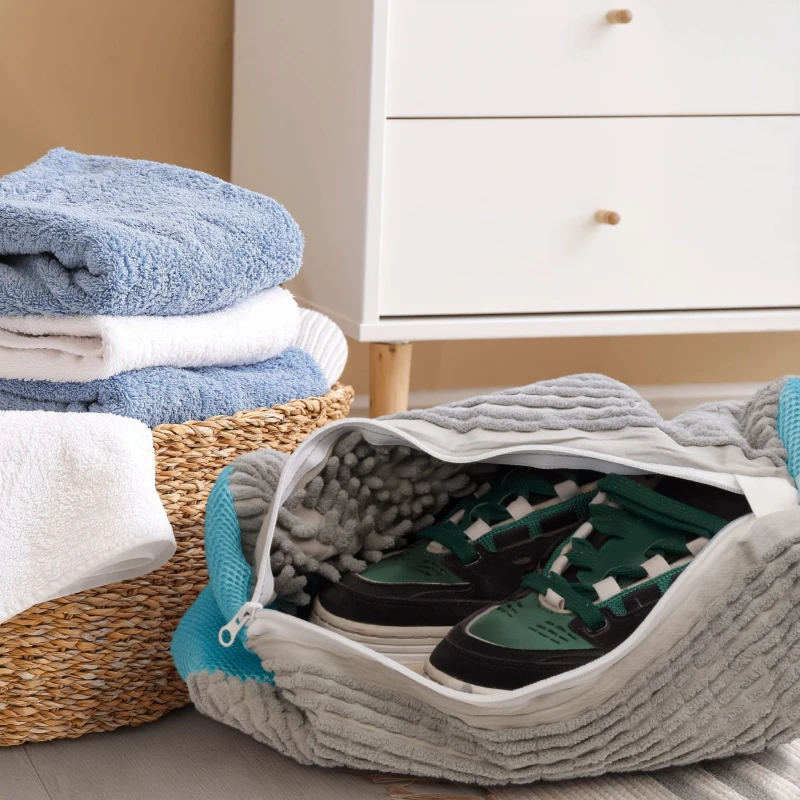 torba do prania butów, worek ochronny na buty, worek do pralki z mikrofibry