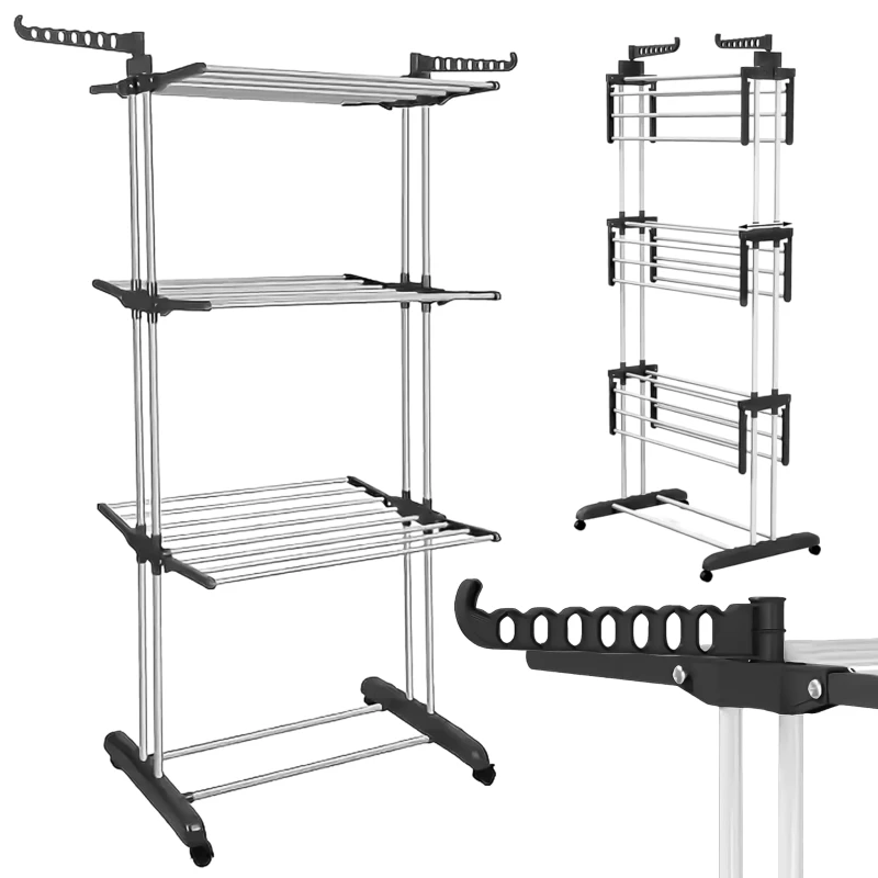 suszarka na pranie pionowa, suszarka wielopoziomowa, suszarka na kółkach