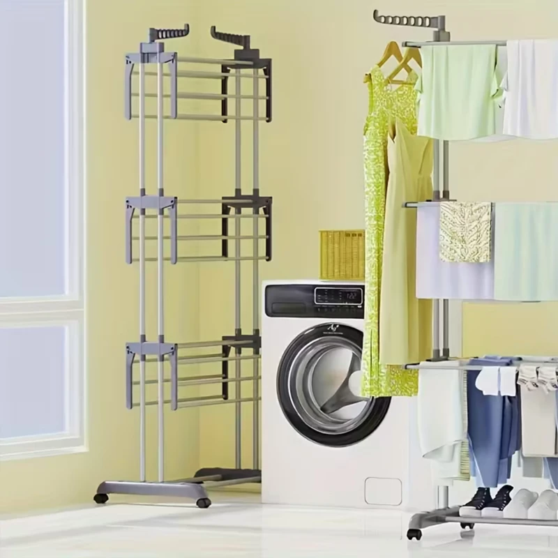 suszarka na pranie pionowa, suszarka wielopoziomowa, suszarka na kółkach
