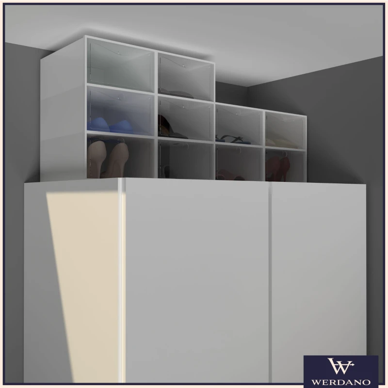 pojemniki do przechowywania butów, pudełka na buty, organizery na buty, pudełka składane