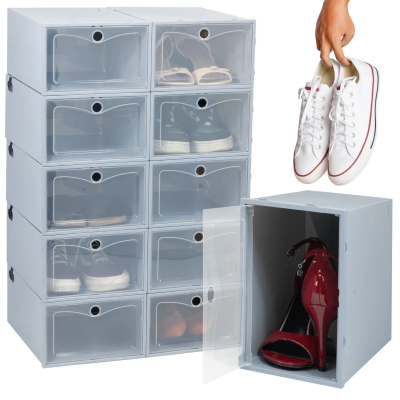 pojemniki do przechowywania butów, pudełka na buty, organizery na buty, pudełka składane