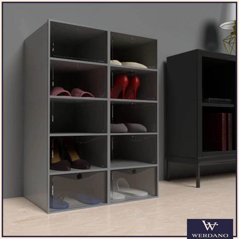 pojemniki do przechowywania butów, pudełka na buty, organizery na buty, pudełka składane