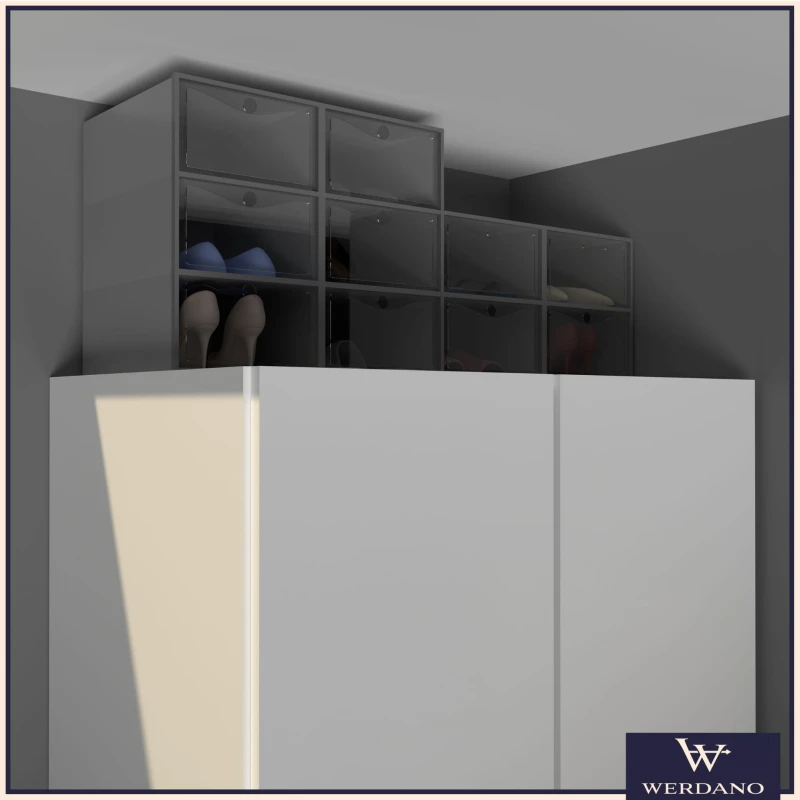 pojemniki do przechowywania butów, pudełka na buty, organizery na buty, pudełka składane