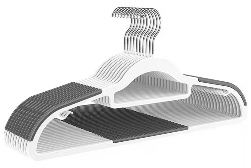 wieszaki antypoślizgowe, wieszaki na ubrania, wieszaki zestaw 10 sztuk