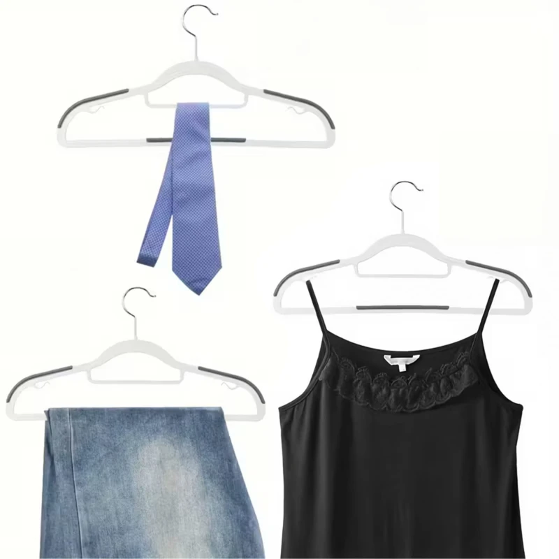 wieszaki antypoślizgowe, wieszaki na ubrania, wieszaki zestaw 10 sztuk