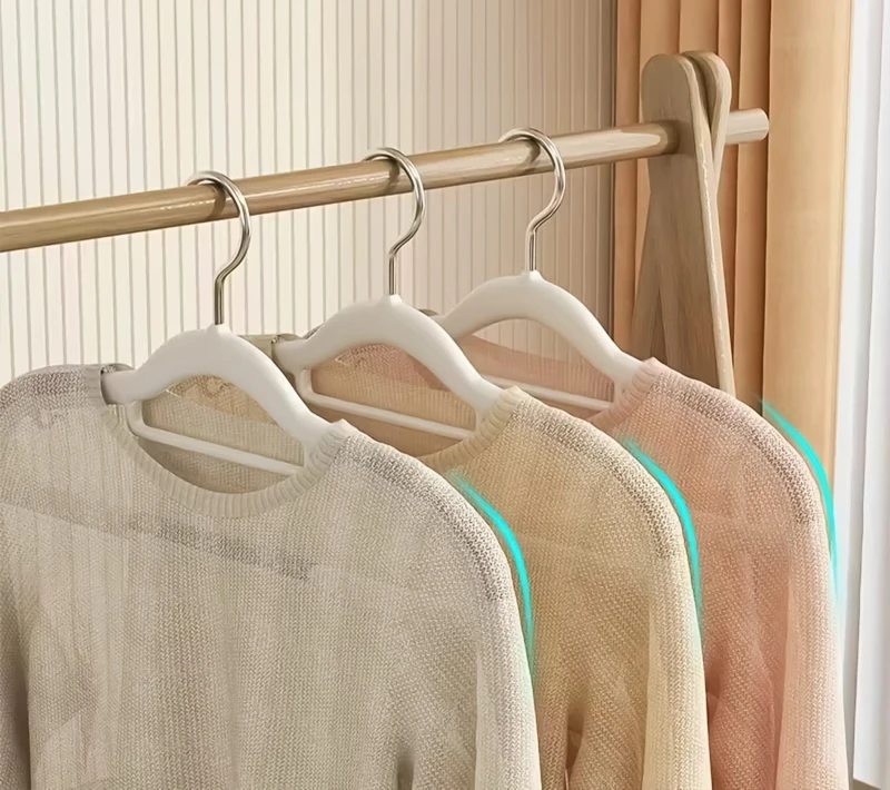 wieszaki antypoślizgowe, wieszaki na ubrania, wieszaki zestaw 10 sztuk