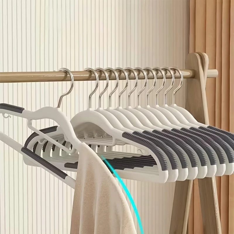 wieszaki antypoślizgowe, wieszaki na ubrania, wieszaki zestaw 10 sztuk