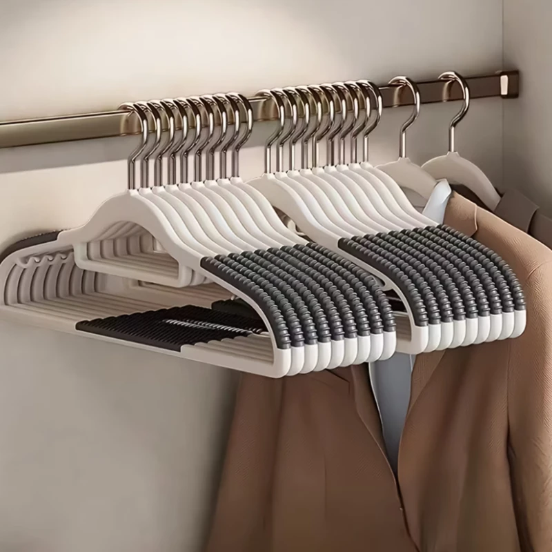 wieszaki antypoślizgowe, wieszaki na ubrania, wieszaki zestaw 10 sztuk