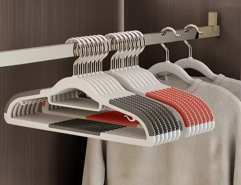 wieszaki antypoślizgowe, wieszaki na ubrania, wieszaki zestaw 10 sztuk